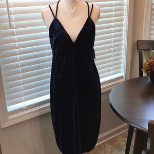 Bailey Blue Velvet feel Dress! Size XL